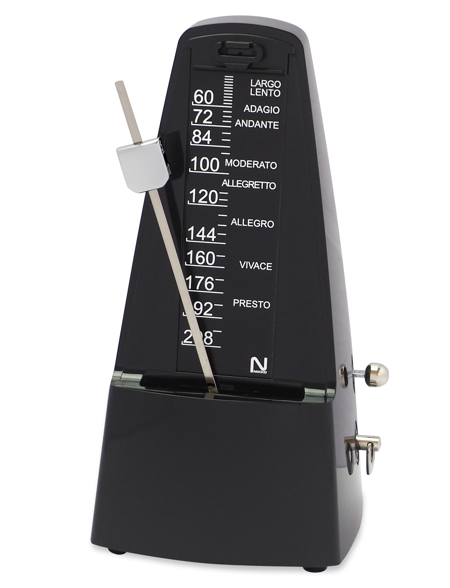 Clear font metronome Black